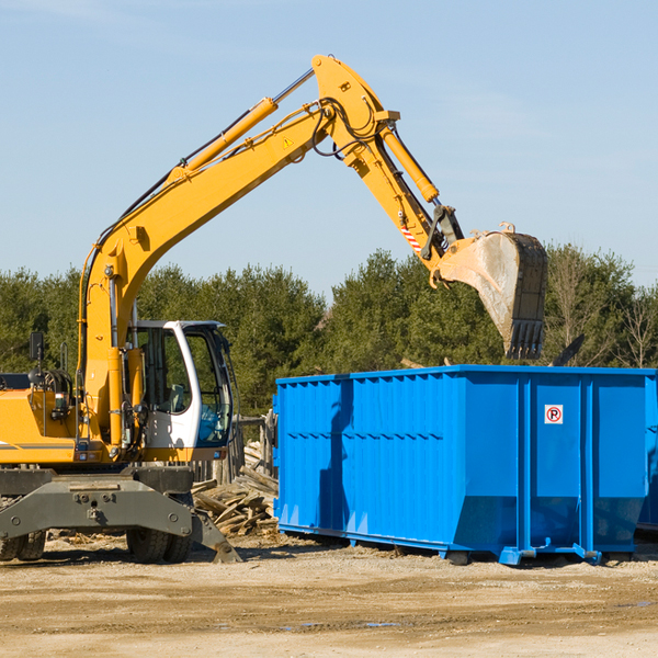 what size residential dumpster rentals are available in Daniels County